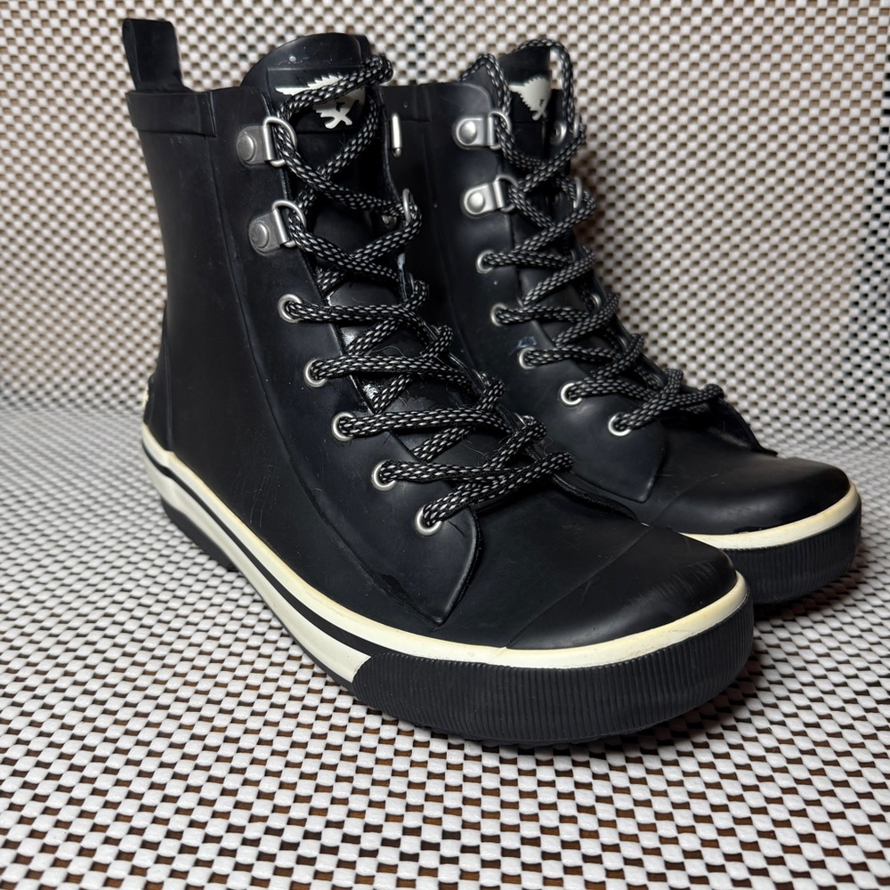 Rocket Dog Black Lace Up Boots